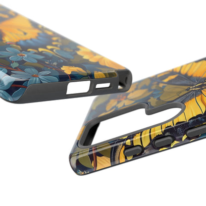 Colorful Butterfly Phone Case, Floral Design, Tough Cases, Protective Cover, Gifts for Nature Lovers, Birthday Present