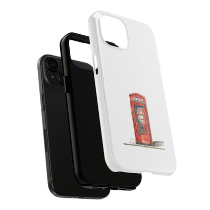 Vintage London Phone Booth Tough Phone Case - Durable and Stylish Protection