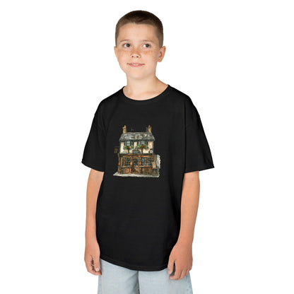 Kids Heavy Cotton™ Tee - Historic English Home Wall Art Design -  Fun & Comfortable Shirt for Young Explorers
