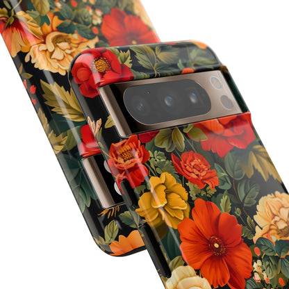 Floral Phone Case, Tough Cases, Decorative Tech Accessories, Gift for Her, Nature Lover Gift, Boho Style Case, Spring Floral Cover