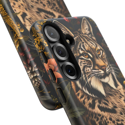 Wildlife Phone Case with Lynx Design, Tough Cases, Animal Lovers Gift, Nature Inspired Accessories, Unique Tech Protection