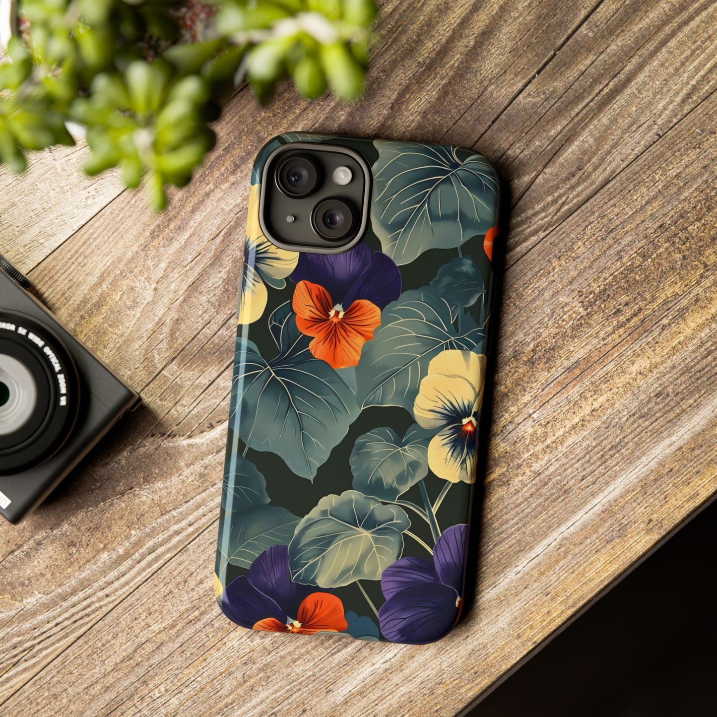 Tough Cases Floral iPhone Case, Tough Phone Cover, Stylish Floral Design, Gift for Her, Summer Vibe, Durable Protective Case