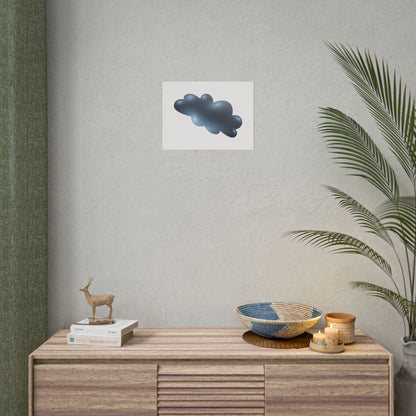 Cloud Art Print, Modern Decor, Minimalist Wall Art, Home Office Decor, Unique Gift, Aesthetic Poster