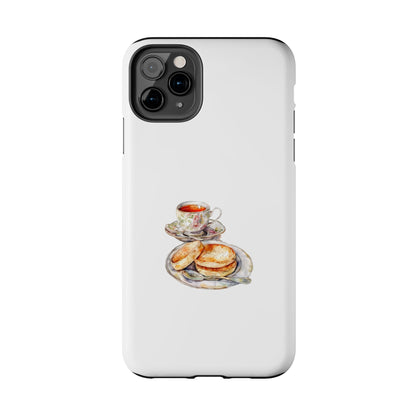 Tea Time Tough Phone Case - Vintage Style Design for Tea Lovers