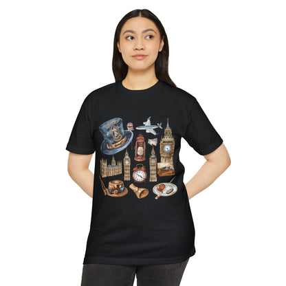 Unisex CVC Jersey T-shirt  - From London to the Countryside - England’s Icons