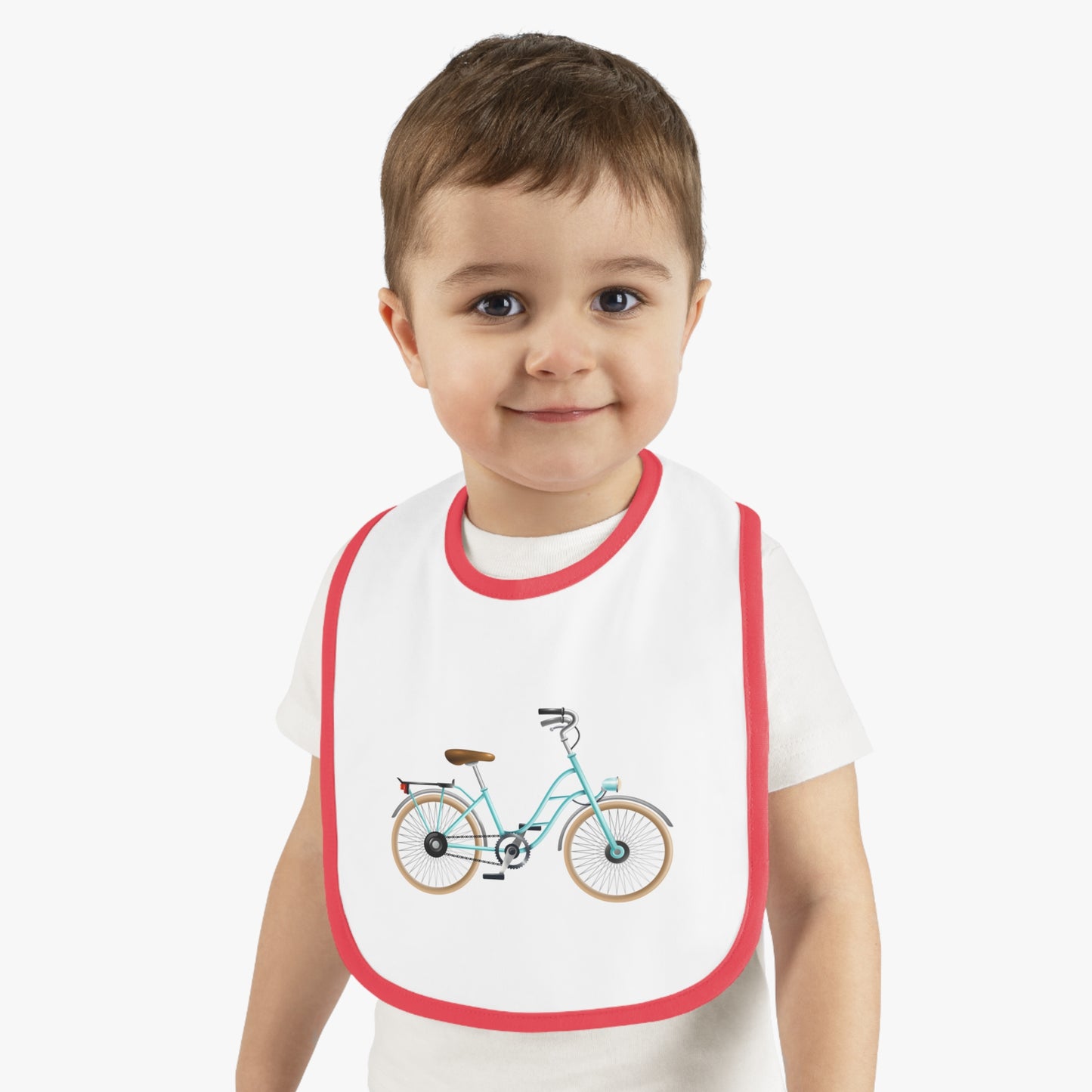 Cute Bicycle Baby Bib, Adorable Jersey Bib for Mealtime, Baby Shower Gift, Newborns, Playful Dining
