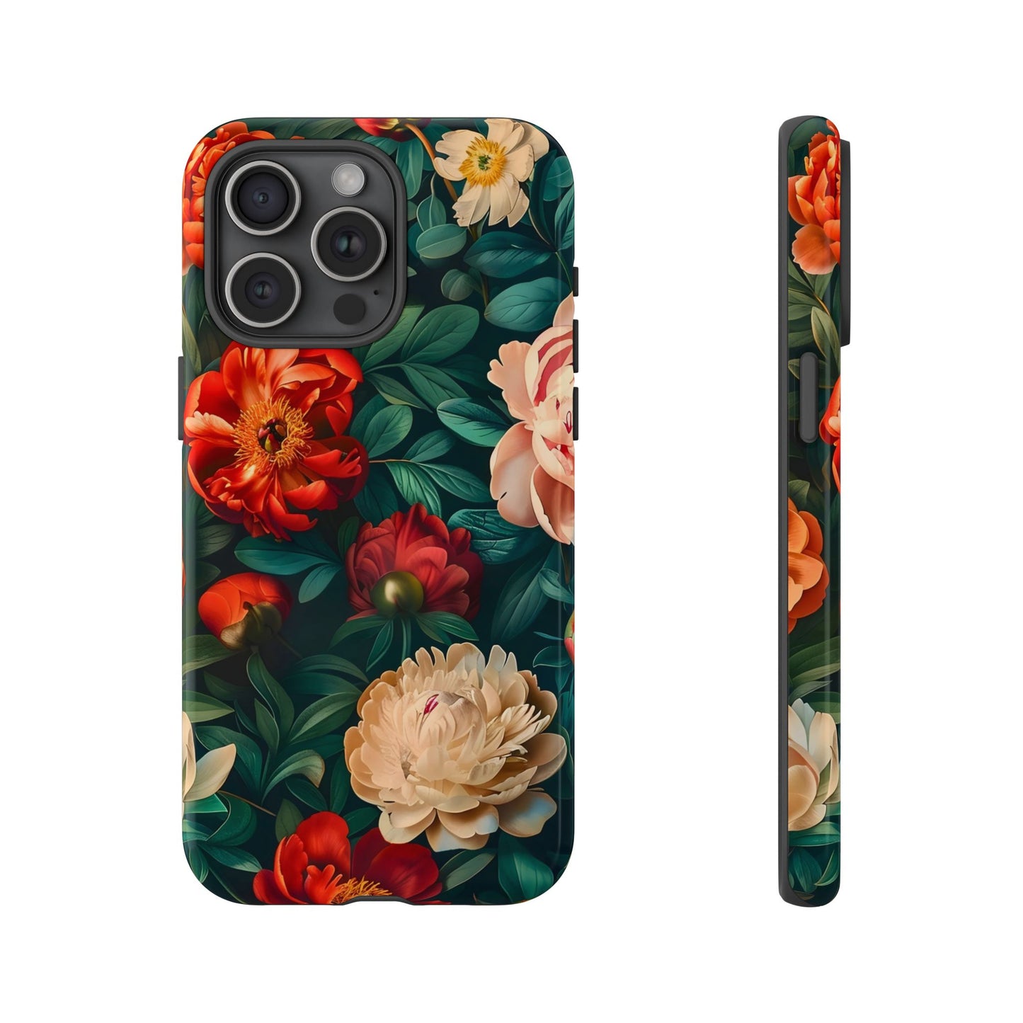 Floral Phone Case - Tough Cases, Vibrant Protection, Gift for Her, Cute Floral Design, Trendy Accessory, Perfect for Spring