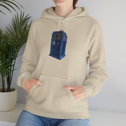 Unisex Heavy Blend™ Hooded Sweatshirt - British Police Public Call Box - Iconic TARDIS