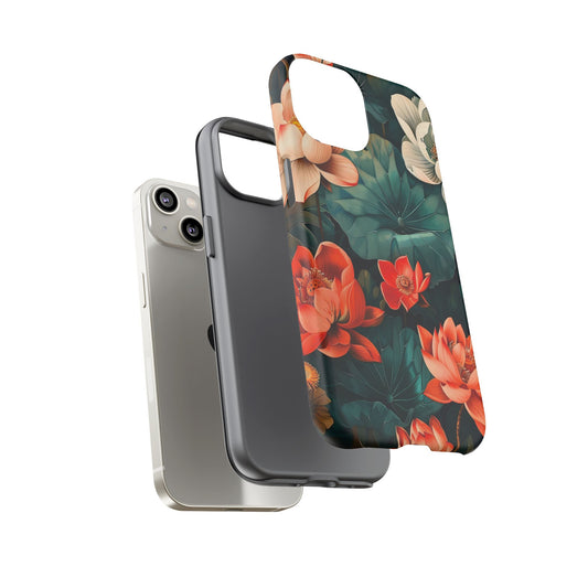 Flower Phone Case, Floral Phone Cover, Tough Case for Floral Lovers, Gift for Her, Stylish Tech Accessories