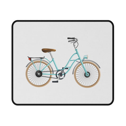 Non-Slip Gaming Mouse Pad with Vintage Bicycle Design, Gamer Accessories, Home Office Decor, Gift for Cyclists, Fun Desk Gadget