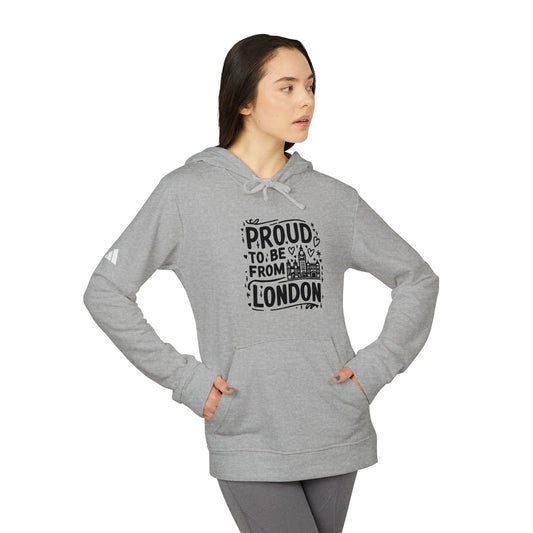 adidas Unisex Fleece Hoodie - Proud to be from London