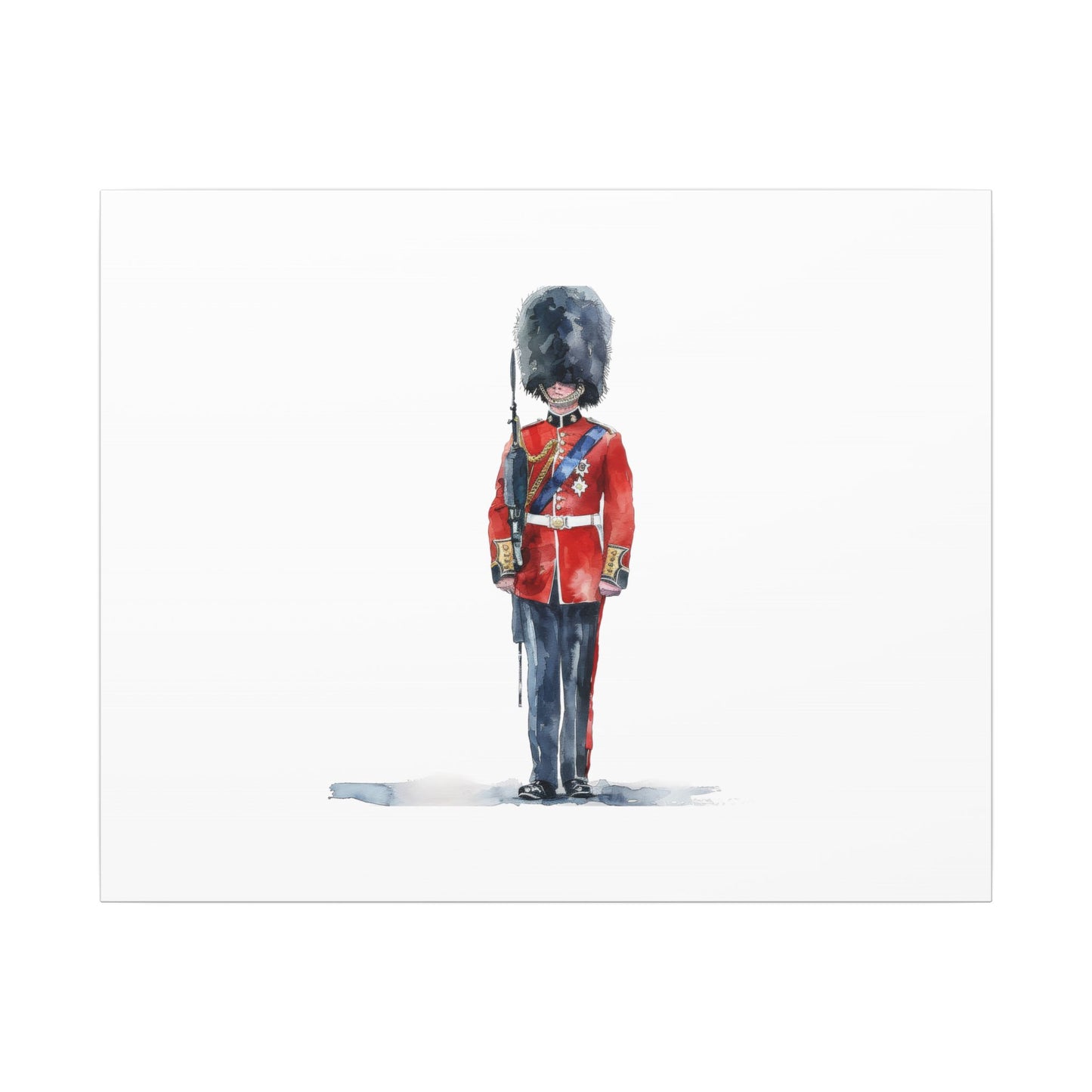 Royal Guard Canvas Art Print, British Soldier Wall Decor, Home Decoration, Gift for History Lovers, Art for Offices, Unique Wall Gallery