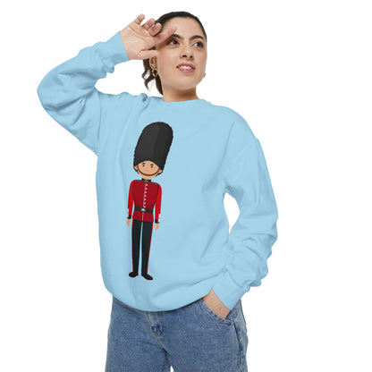 Unisex Garment-Dyed Sweatshirt - Cornwall’s Pride - Red Jacket at the Army Museum