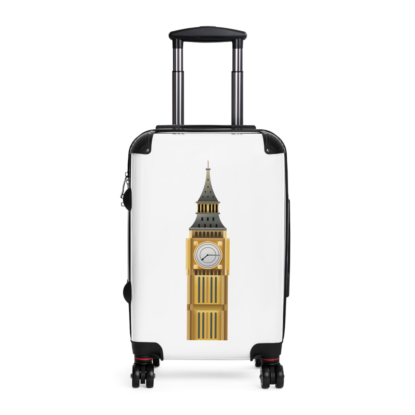 Red London Bus Side View Suitcase