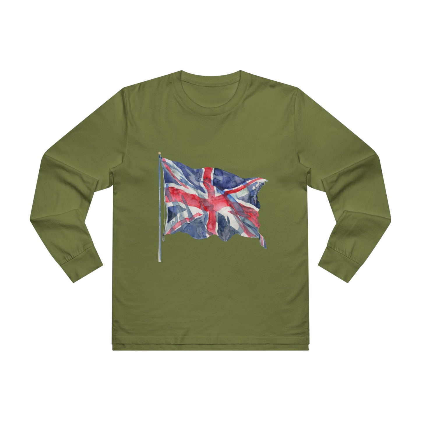 Men’s Base Longsleeve Tee - British Flag - Iconic Union Jack Design