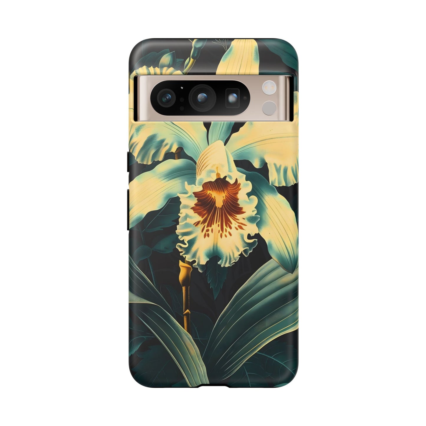 Floral Phone Case - Tough Cases with Orchid Design, Durable Smartphone Cover for Nature Lovers, Floral Gift for Her, Botanical [...]