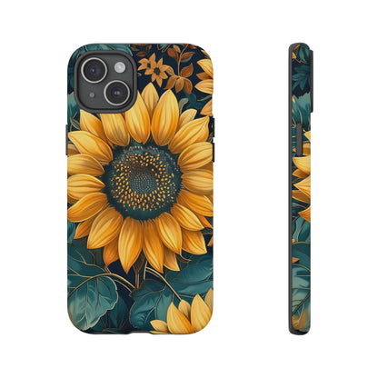 Sunflower Phone Case - Bright Floral Design, Stylish Tough Cover for Sunflower Lovers, Gift for Plant Enthusiasts, Mom Gift, Nature Lovers