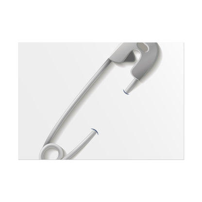Minimalist Safety Pin Wall Art, Modern Decor, Unique Gift, Home Aesthetic, Art Print, Rolled Poster, Contemporary Interior Design