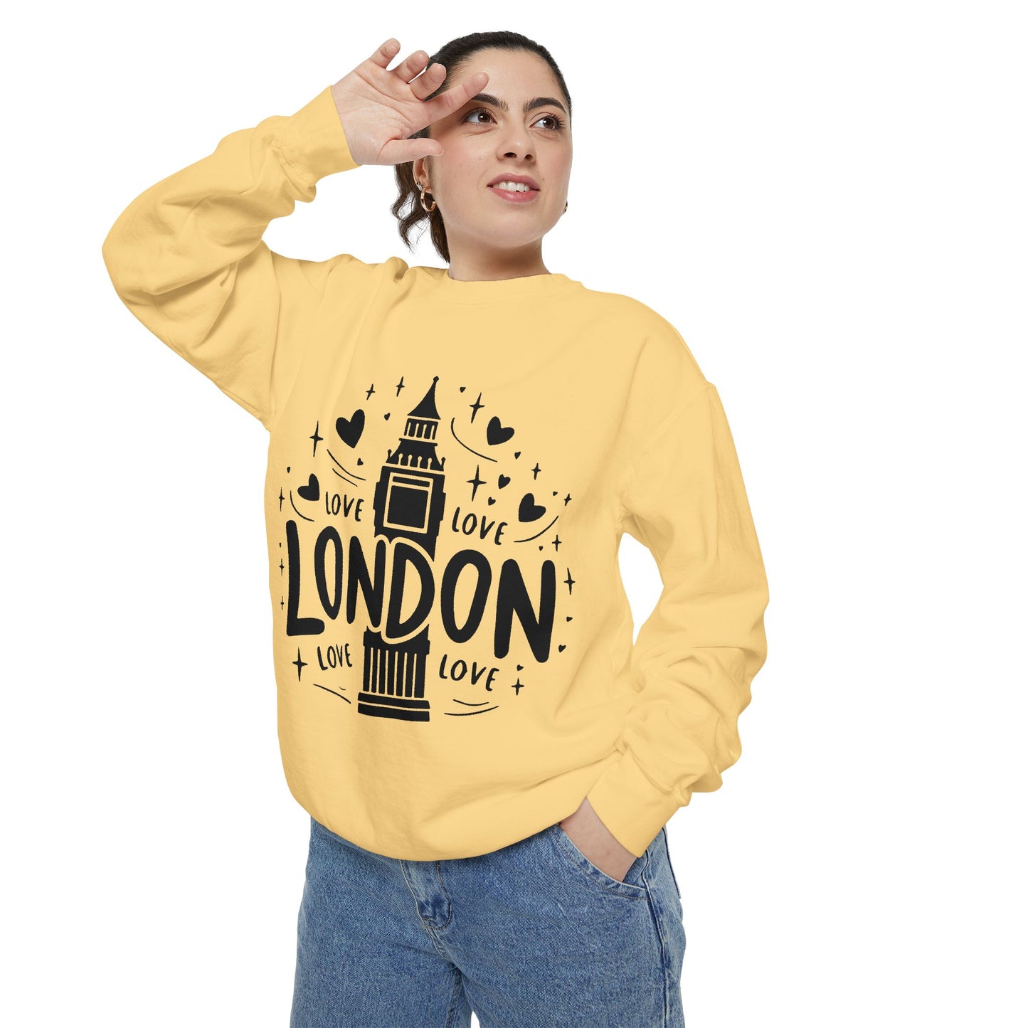 Unisex Garment-Dyed Sweatshirt - Lovely London