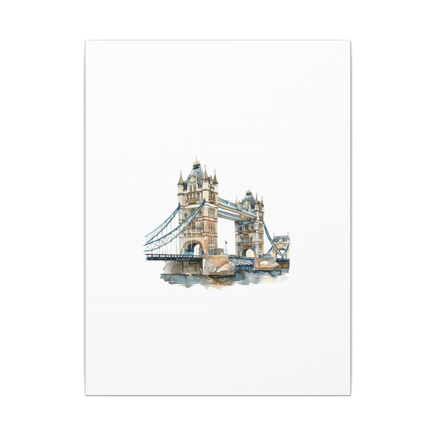 London Bridge Matte Canvas Wall Art, Elegant Home Decor, Unique Gift for Art Lovers, Travel Enthusiast Wall Decor, Modern Aesthetic