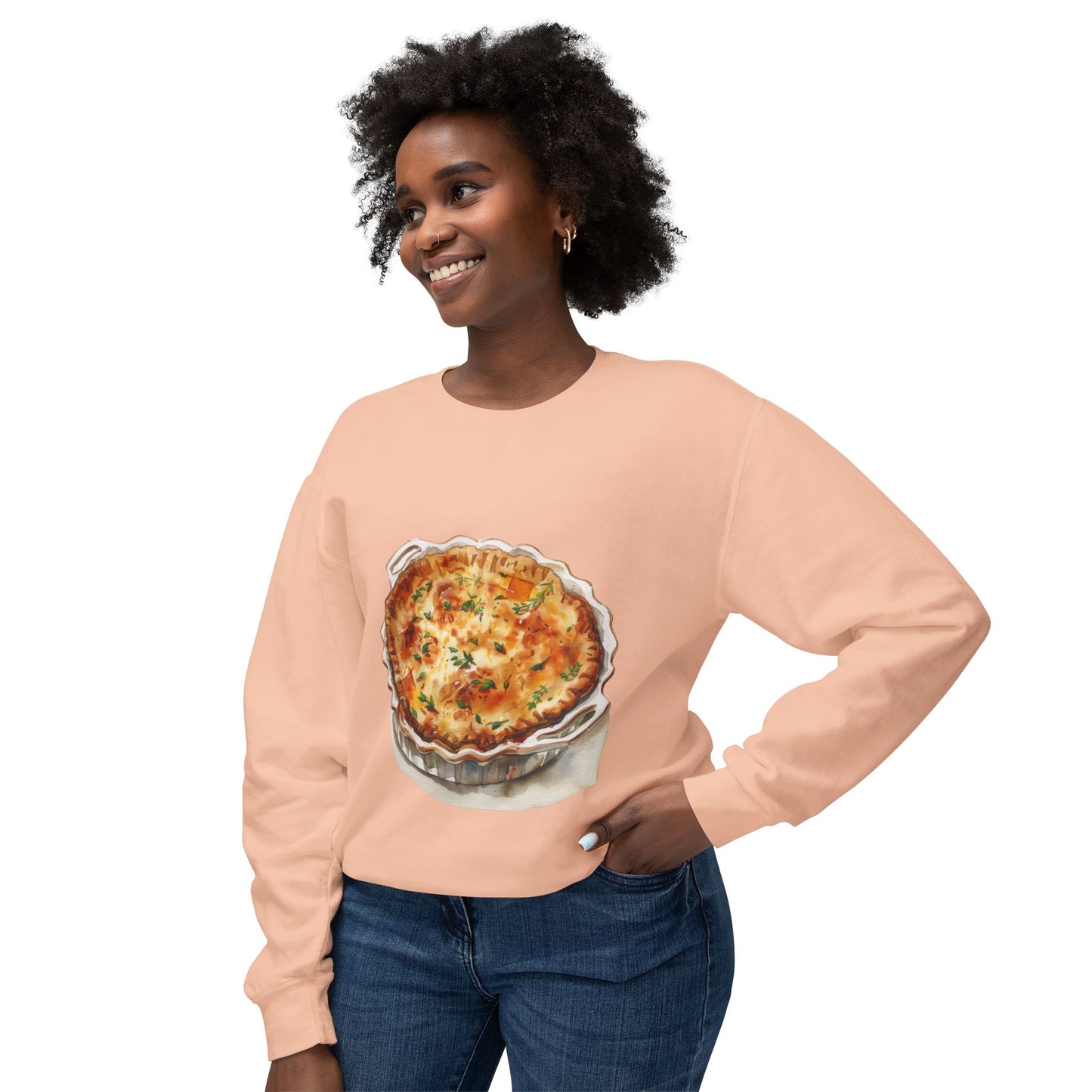 Unisex Lightweight Crewneck Sweatshirt - A Feast Fit for Royalty - British Royal Cuisine