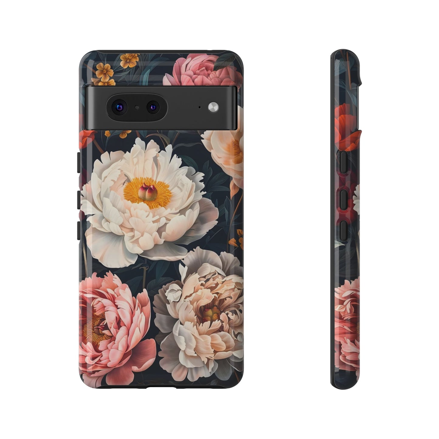Floral Phone Case, Tough Phone Cover, Flower Design, Unique Gift for Her, Trendy Accessory, Spring Decor