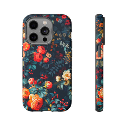 Floral Phone Case, Tough Cases for Protection, Vibrant Floral Design, Chic Gift for Her, Stylish Accessories