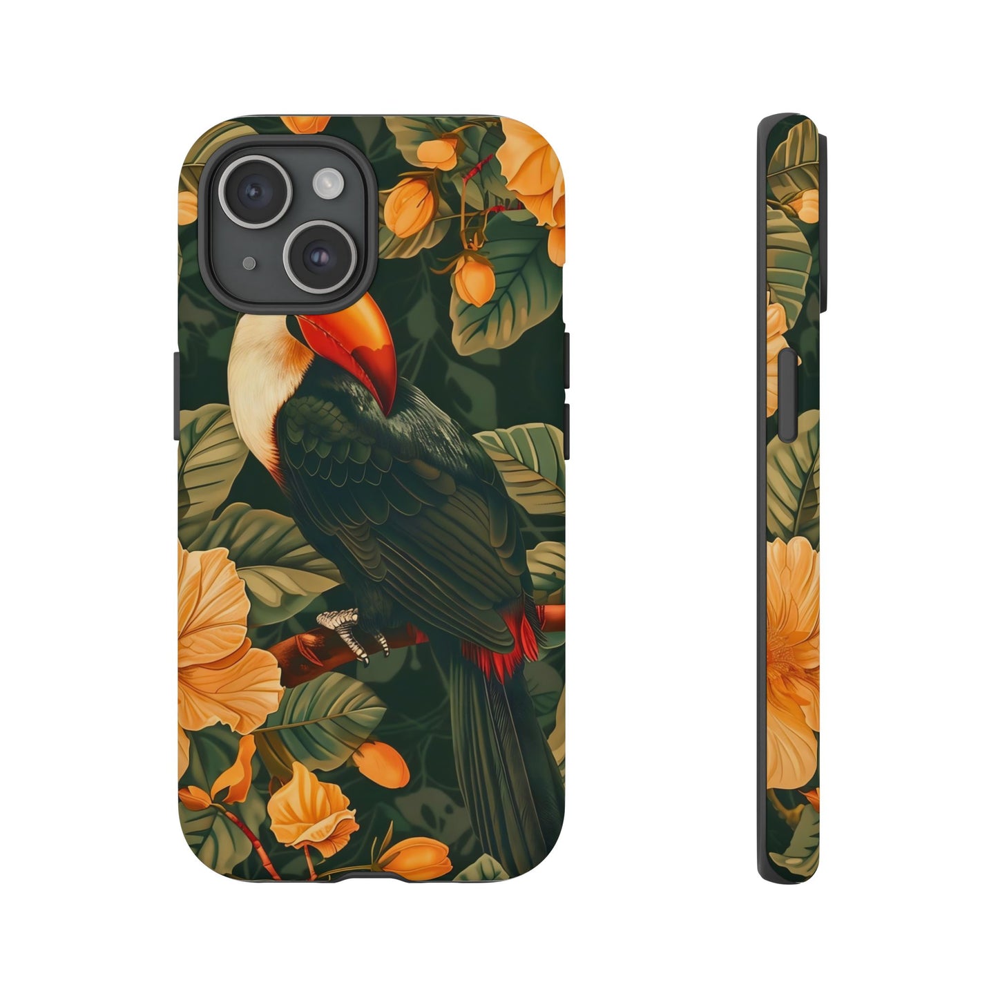 Tropical Toucan Phone Case, Exotic Bird Cover, Nature Lover Gift, Eco-Friendly Design, Customizable Tech Accessory