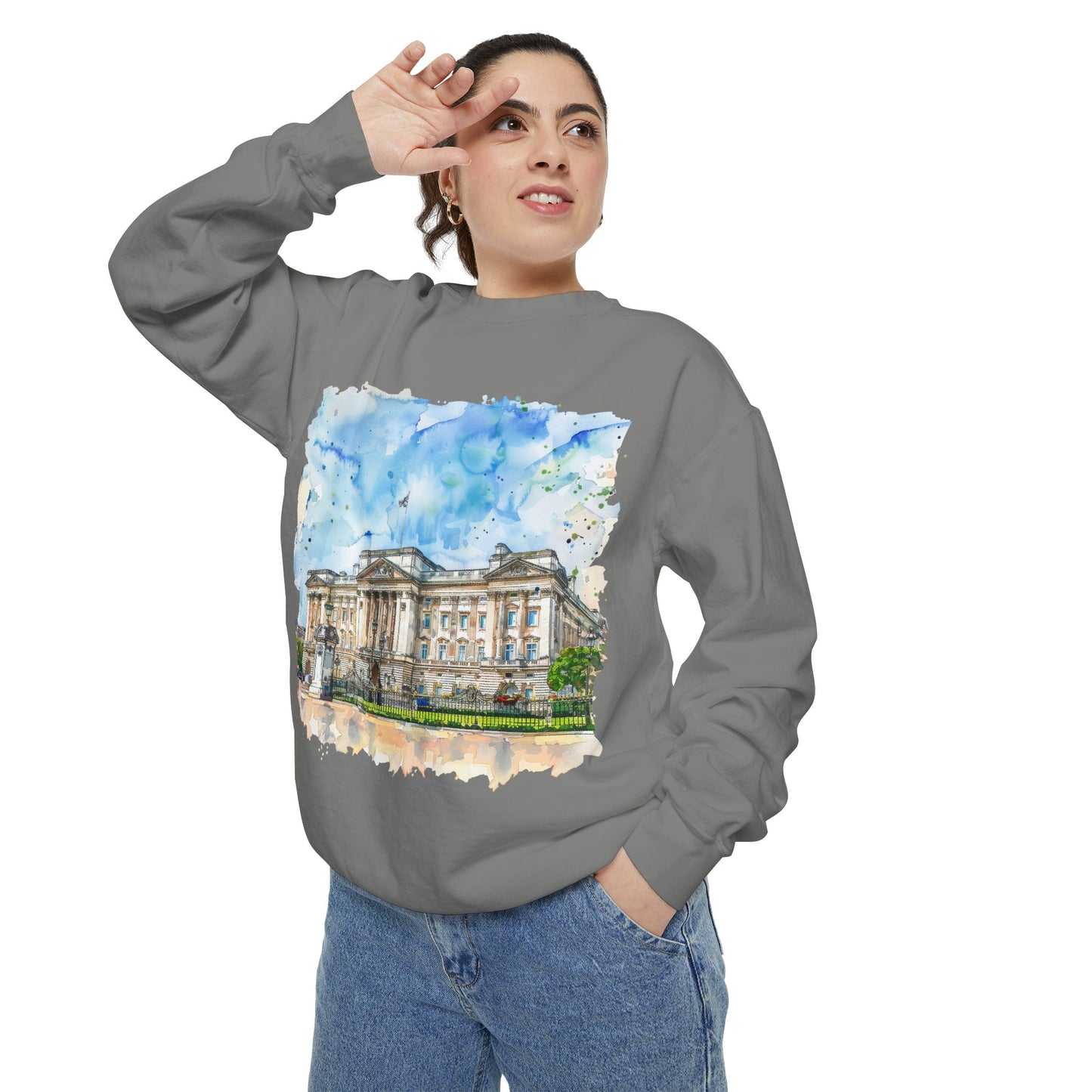 Unisex Garment-Dyed Sweatshirt - Fields & Forests - The Heart of British Nature