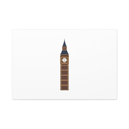 Big Ben Canvas Wall Art, Modern Home Decor, London Decor, Gift for Travel Lovers, Office Wall Art, Minimalist Art Print