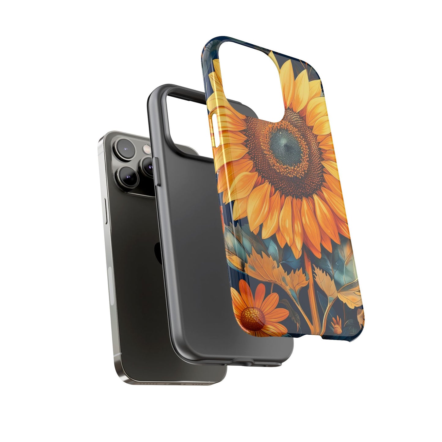 Sunflower Phone Case - Floral Design for Nature Lovers, Cute Spring Accessory, Gift for Her, Eco-Friendly Cover