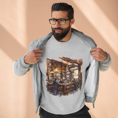 Unisex Crewneck Sweatshirt - London Pub Interior British Tavern