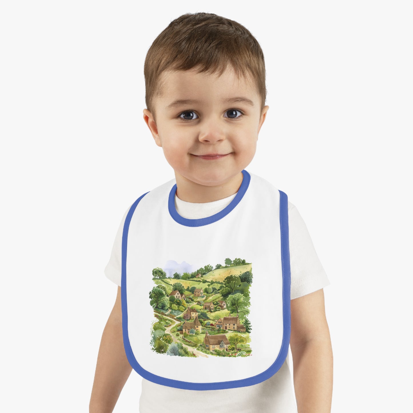 Charming Illustrative Bib for Babies, Perfect for New Parents, Baby Showers, or Nursery Décor, Adorable Baby Bib, Gift for Infants