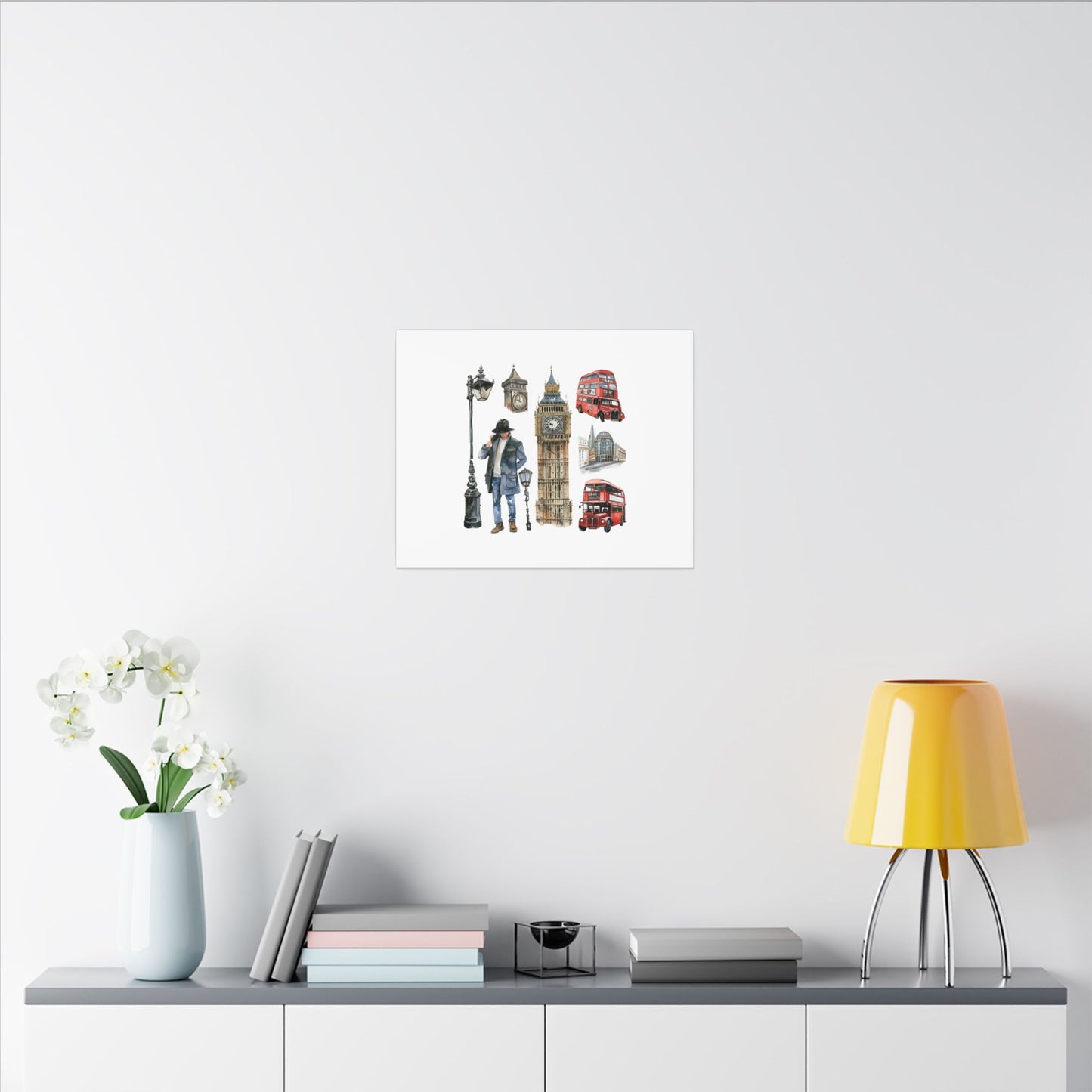 Canvas Art Print, London Skyline, Home Decor, Wall Art, Gift Idea, Travel Memories, Modern Wall Art