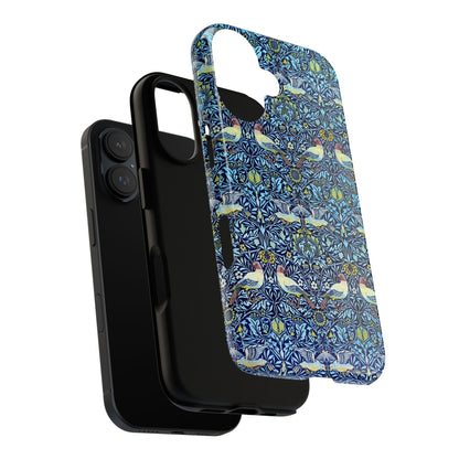 Bird and Floral Pattern Phone Case, Tough Cases, Gift for Nature Lovers, Eco-friendly, Custom Phone Accessories, All-Occasion