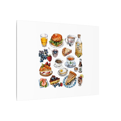 Breakfast Feast Canvas Print, Food Art, Kitchen Decor, Gifting for Food Lovers, Brunch Vibes, Wall Art