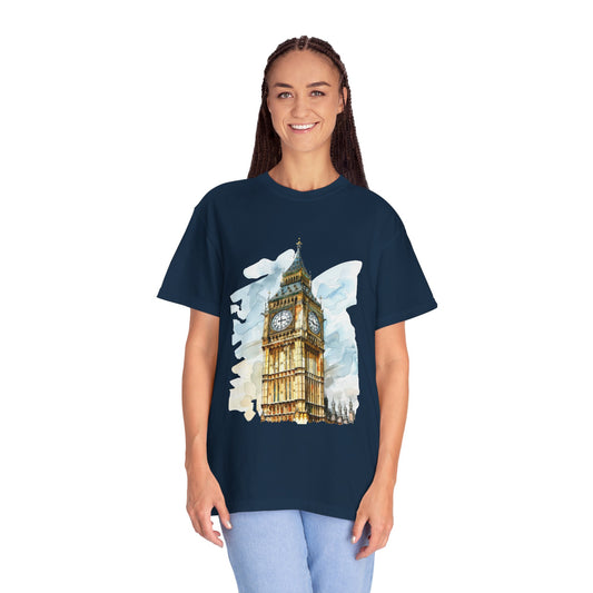 Unisex Garment-Dyed T-shirt - Big Ben - The Heartbeat of London