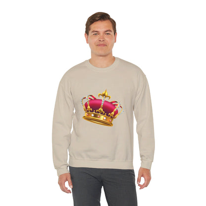 Unisex Heavy Blend™ Crewneck Sweatshirt Trendy - British Royal Crown