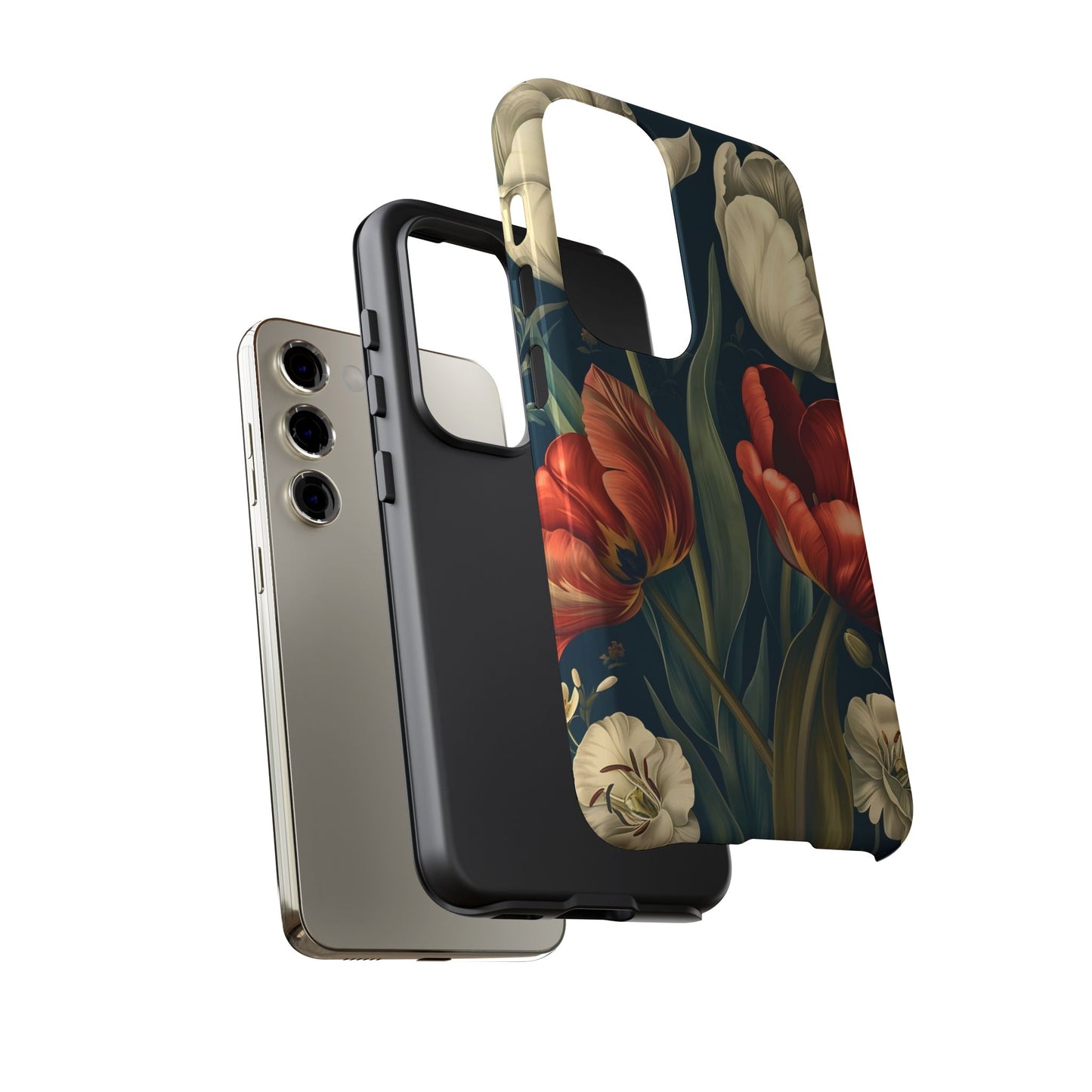 White Flower Tough Cases