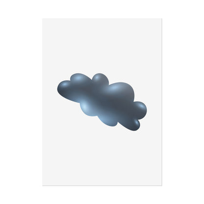 Cloud Art Print, Modern Decor, Minimalist Wall Art, Home Office Decor, Unique Gift, Aesthetic Poster