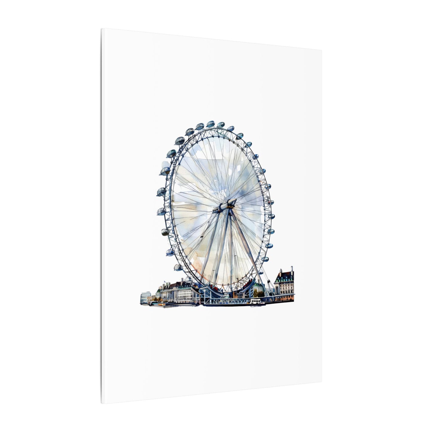 London Eye Canvas Print, Wall Art Decor, Travel Gift, Home Decoration, Unique Art Piece