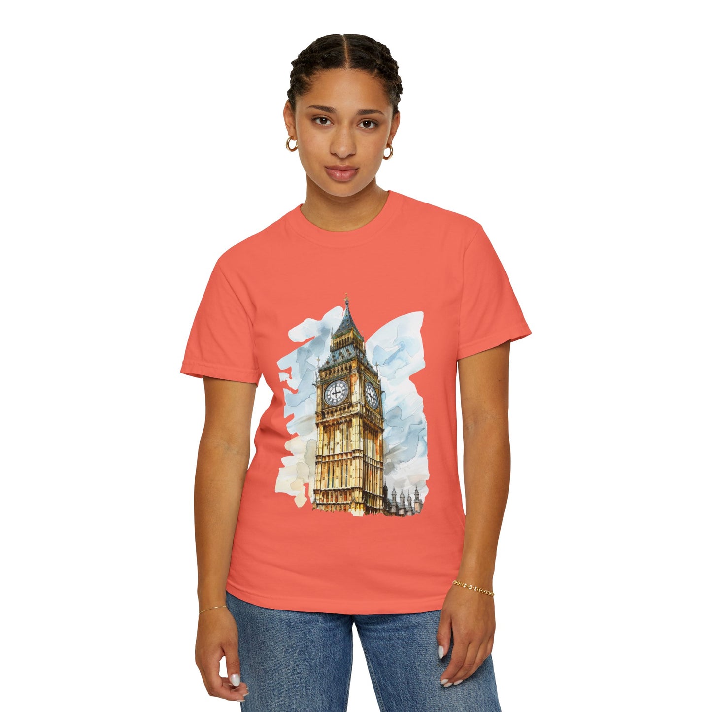 Unisex Garment-Dyed T-shirt - Big Ben - The Heartbeat of London