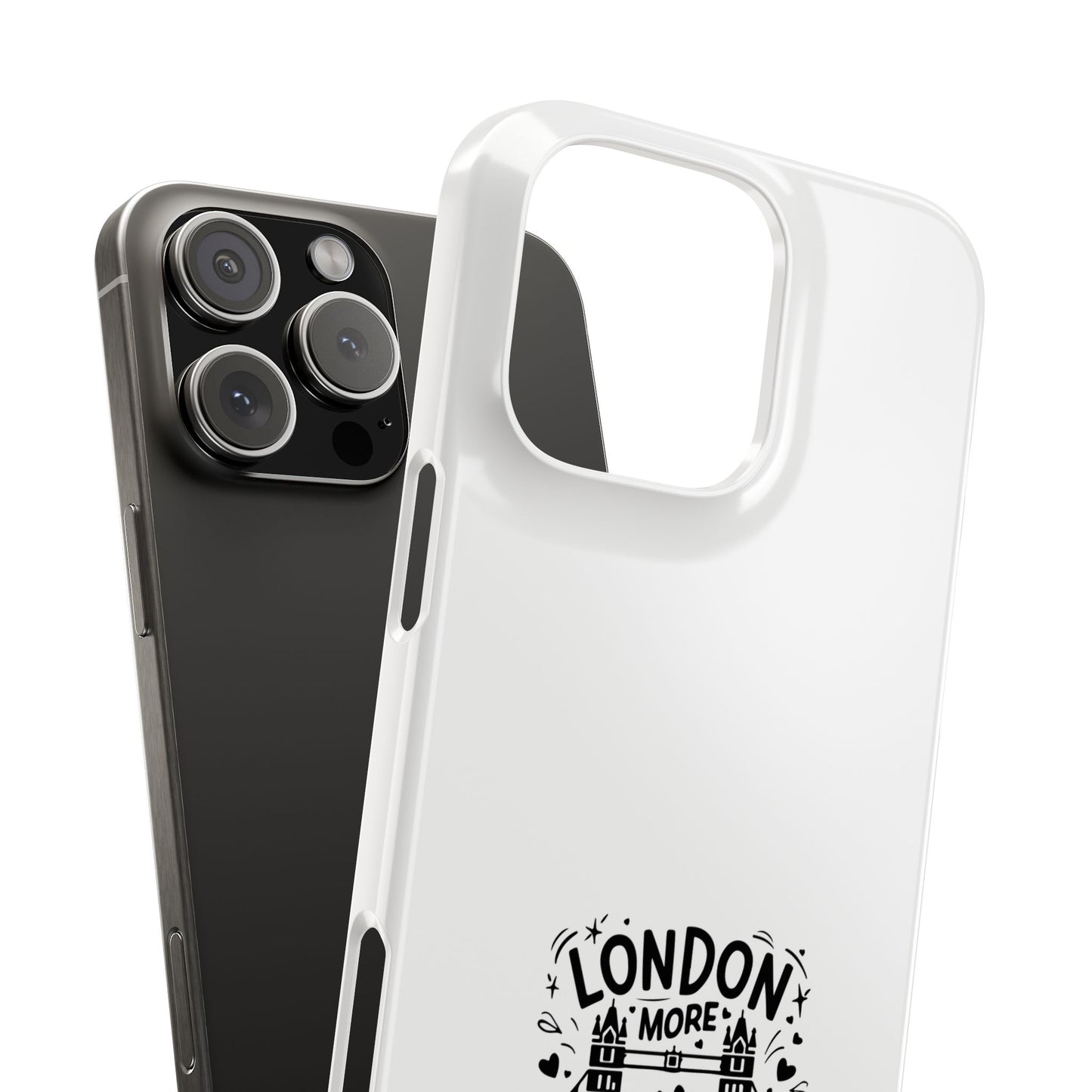 London-Themed Phone Case | Slim Phone Cases, Travel Accessories, Gift for London Lovers, Unique Phone Cover, Fun Design, Typography Art