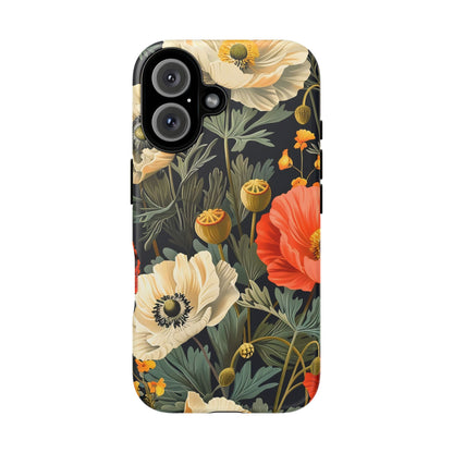 Floral Phone Case - Tough Cases with Vibrant Garden Design, Phone Accessory, Gift for Her, Spring Style, Nature Lover