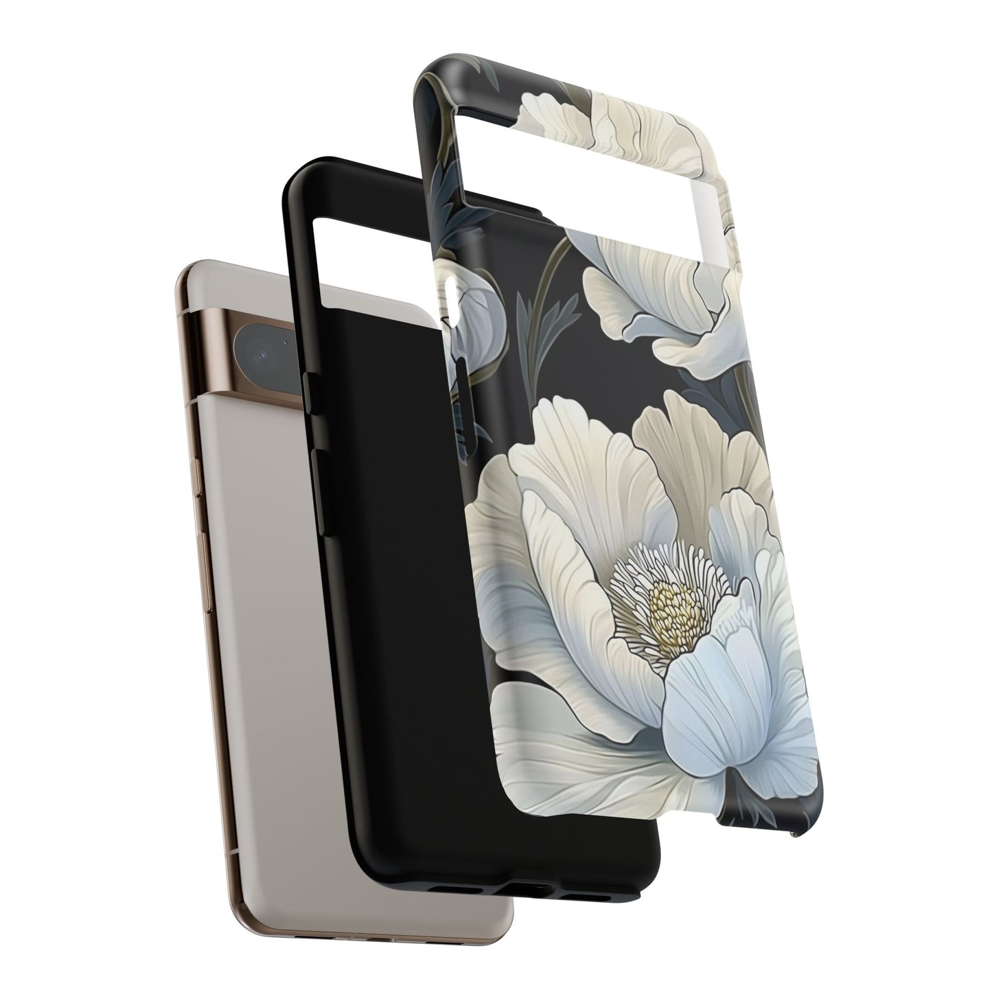 Floral Phone Case, Tough Cases for Women, Stylish Phone Cover, Floral Design Phone Protector, Nature Inspired Tech Accessories