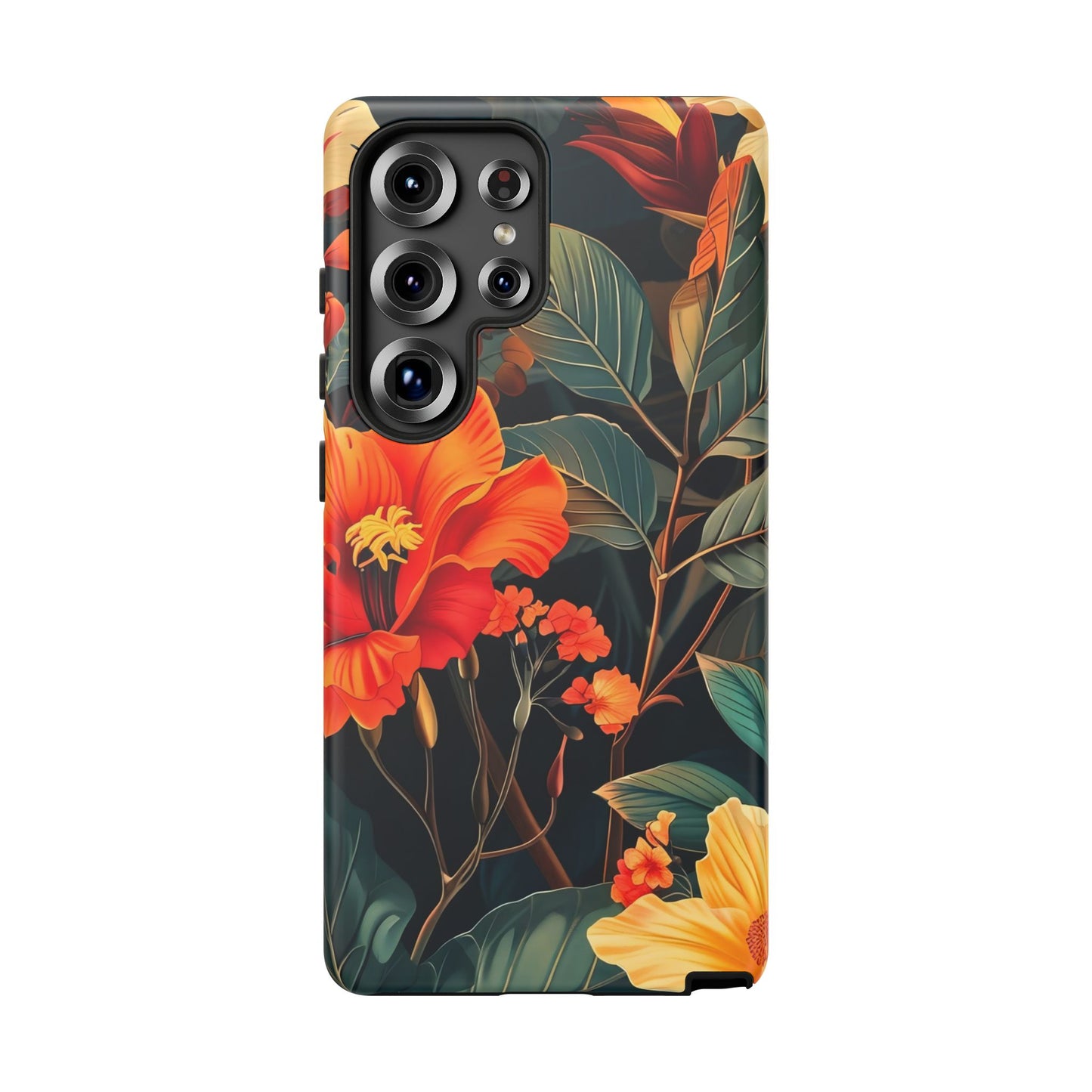 Tough Floral Phone Case | Tropical Vibe, Gift for Nature Lovers, Summer Beach Accessory, Floral Pattern, Trendy Phone Accessories