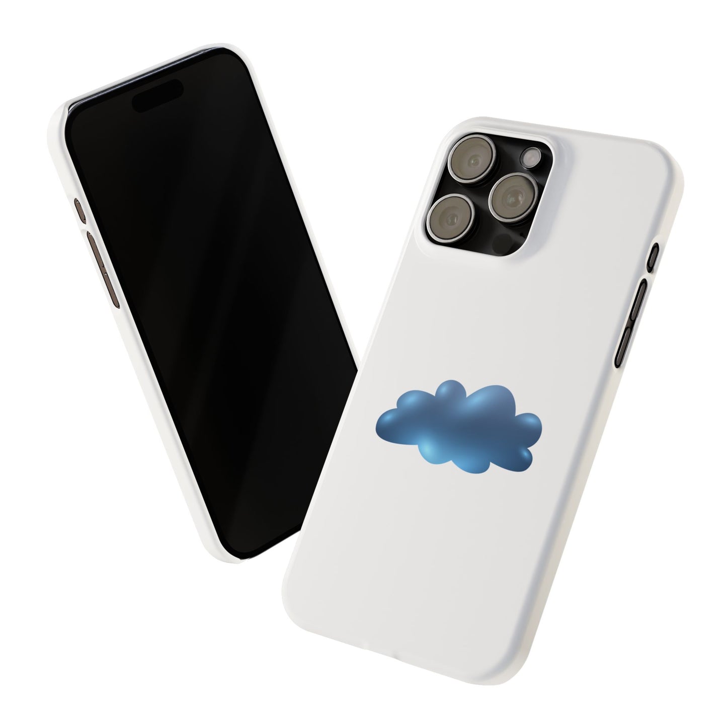 Cloud Design Slim Phone Cases - Aesthetic Protection for Your Device, Cute Phone Cover, Trendy Accessories, Gift for Her, Cloudy Vibes