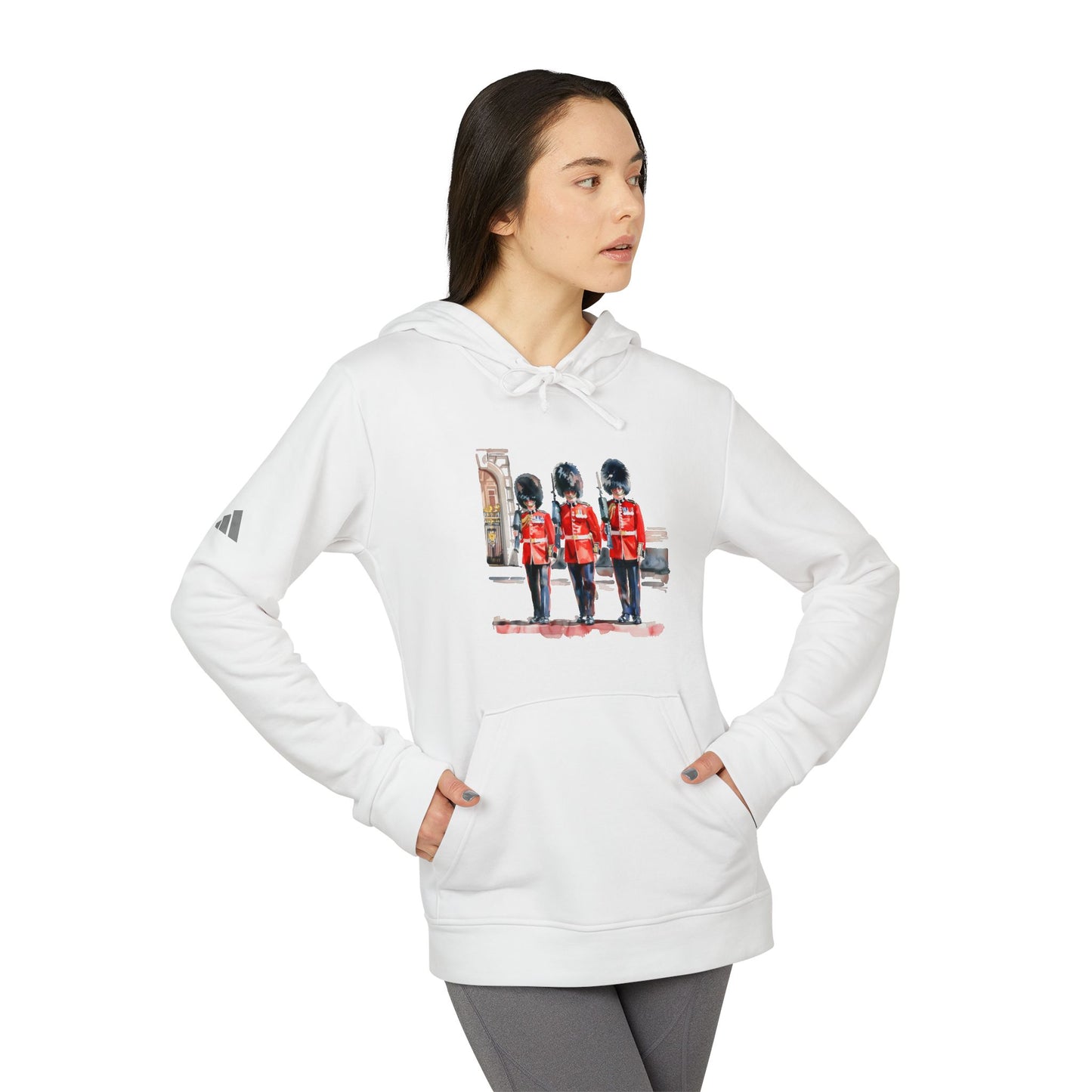 Adidas Unisex Fleece Hoodie - British Royal Guard Design