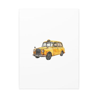 Vintage Taxi Matte Canvas, Stretched, 0.75" (Multi-Size)