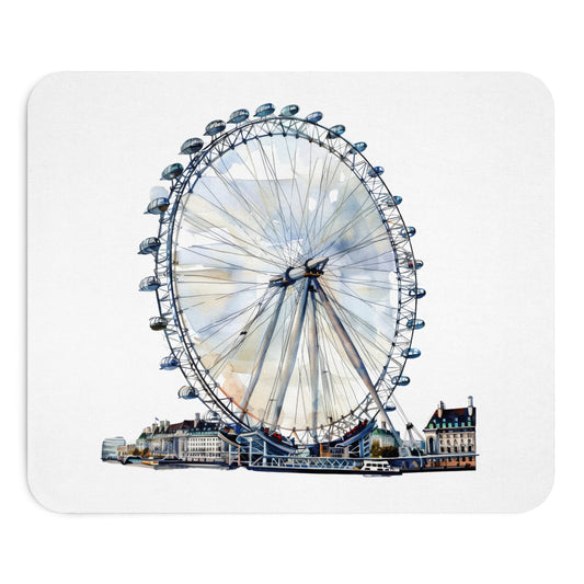 London Eye Mouse Pad - Perfect Gift for Travelers, Office Decor, Home Office Essentials, Desk Accessories, Unique Stationery